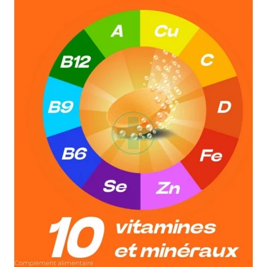 Berocca Immunité Flash Vitamine D, C, Zinc et Fer Comprimés Effervescents x 30 - image 7