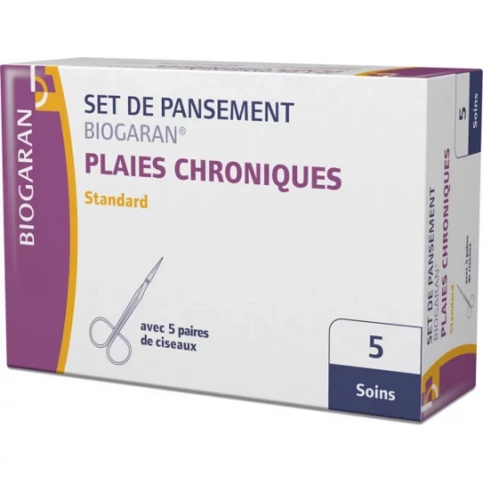 Biogaran Set de Pansements Plaies Chroniques x 5
