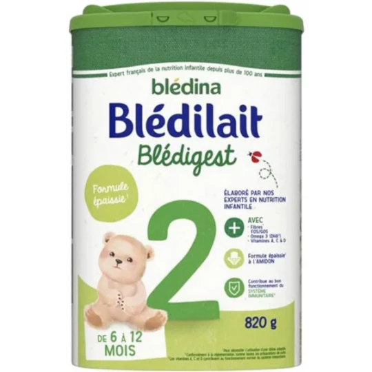 Blédina Blédilait Blédigest 2ème Age 820 g