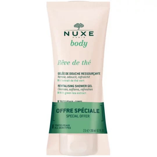 Nuxe Rêve de Thé Gelée de Douche Ressourçante 2 x 200 ml