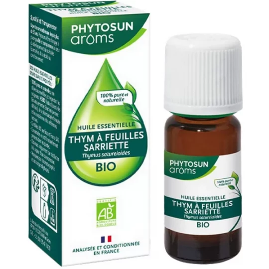 Phytosuns Arôms Huile Essentielle de Thym à Feuille de Sarriette Bio 10 ml