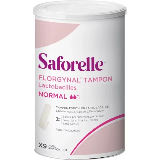 Saforelle Florgynal Tampons Normal Avec Applicateur x 9