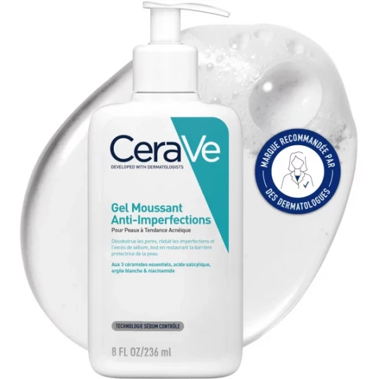 CeraVe Gel Moussant Imperfections Flacon Pompe - image 2