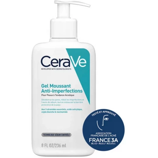 CeraVe Gel Moussant Imperfections Flacon Pompe - image 4