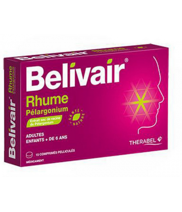 BELIVAIR RHUME 15 COMPRIMES PELLICULES