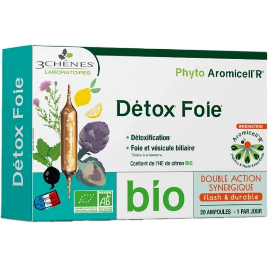Les 3 Chênes Bio Détox Foie Ampoules x 20