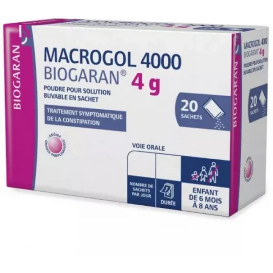 Biogaran Macrogol 4000 4 g Sachets x 20