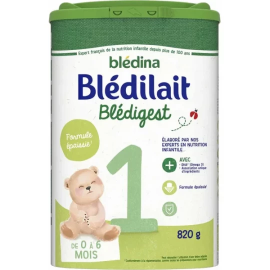 Blédina Blédilait Blédigest 1 Âge 820 g