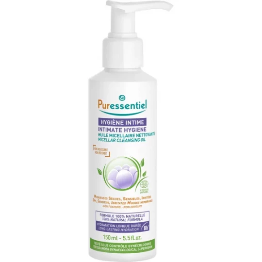 Puressentiel Hygiène Intime Huile Micellaire Nettoyant Bio 150 ml