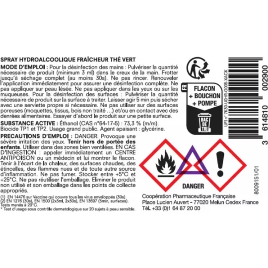 Baccide Spray Antiviral Thé Vert 100 ml - image 2
