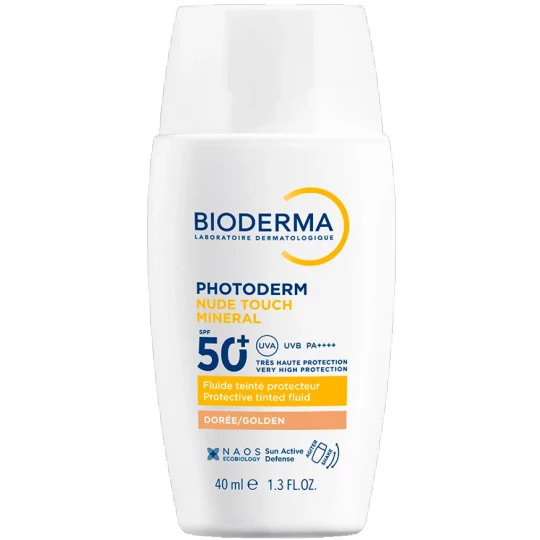 Bioderma Photoderm Nude Mineral SPF50+ Teinte Dorée 40 ml