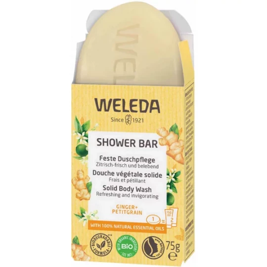Weleda Douche Végétale Solide Gingembre & Petitgrain 75 g