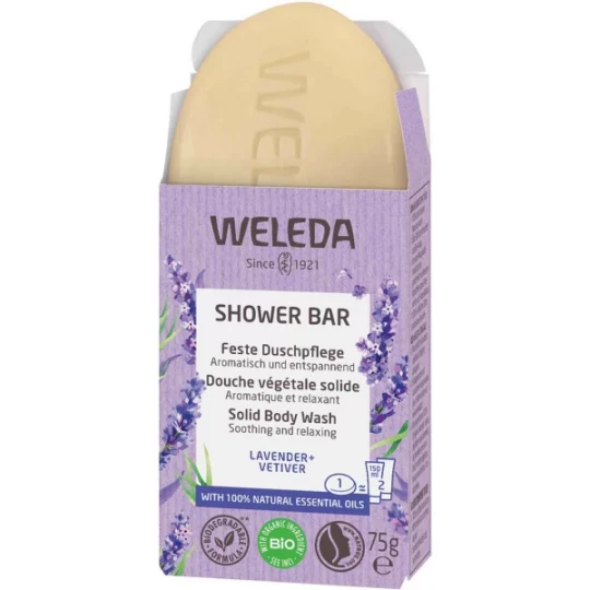 Weleda Douche Végétale Solide Lavande & Vétiver 75 g