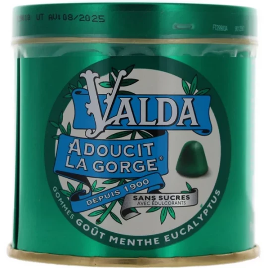 Valda Menthe Eucalyptus Sans Sucre Gommes 140 g