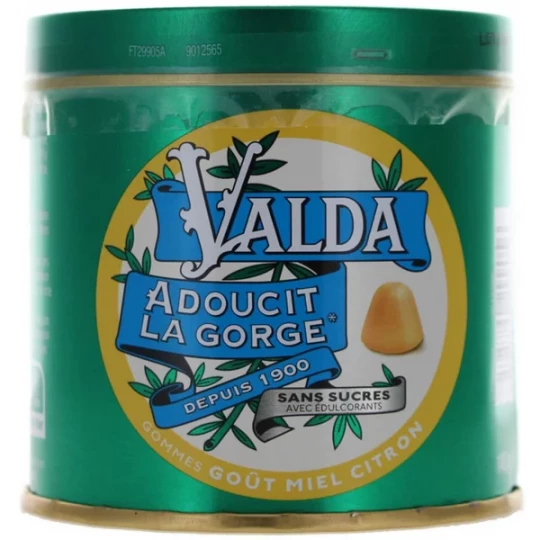 Valda Miel Citron Sans Sucre Gommes 140 g