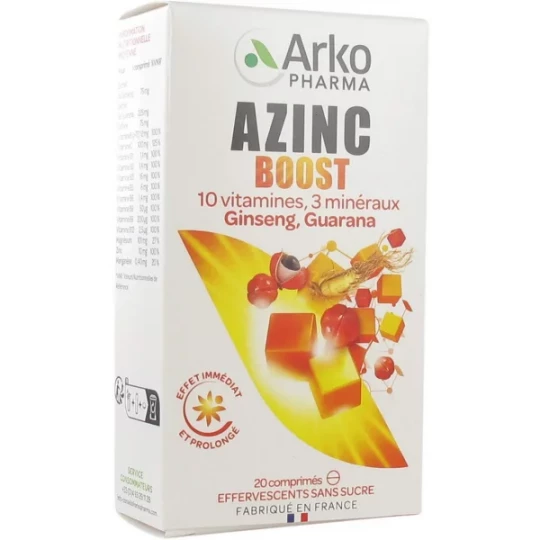 Arkopharma Azinc Boost Comprimés Effervescents x 20