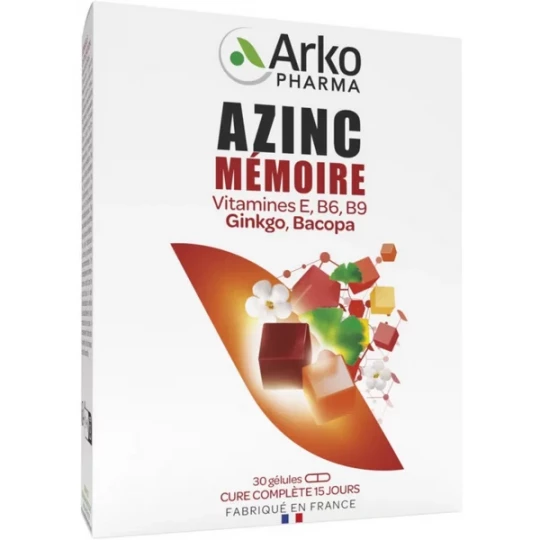 Arkopharma Azinc Mémoire Gélules x 30