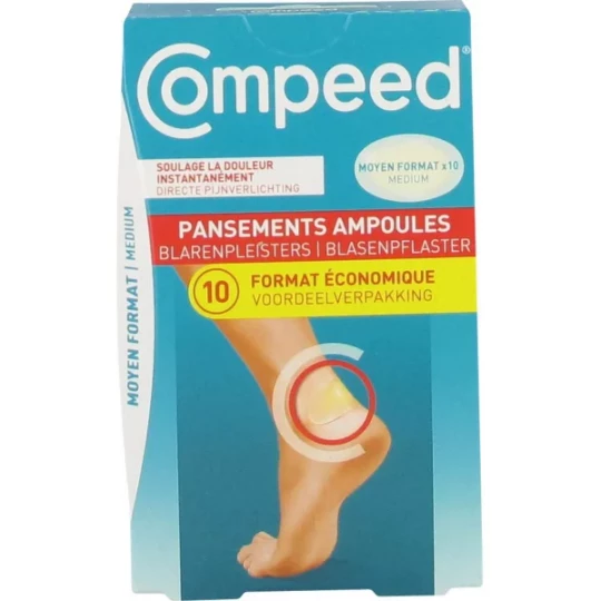 Compeed Pansements Ampoules Moyen Format x 10