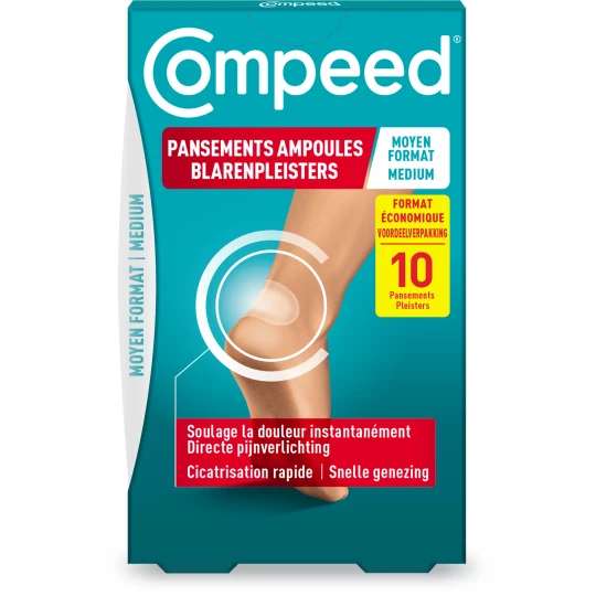 Compeed Pansements Ampoules Moyen Format x 10