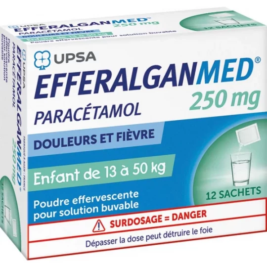 EfferalganMed 250 mg Comprimés Dispersibles x 12 - image 2