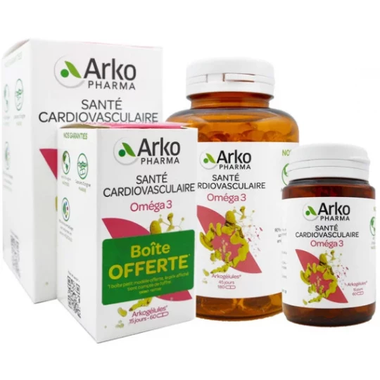 Arkogélules Omega 3 Origine Marine x 180 + 60 Offerts - image 1