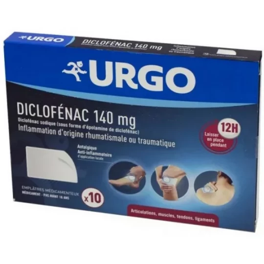 Urgo Diclofénac Emplâtres 140 mg x 10