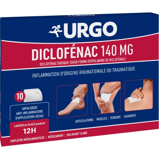 Urgo Diclofénac Emplâtres 140 mg x 10