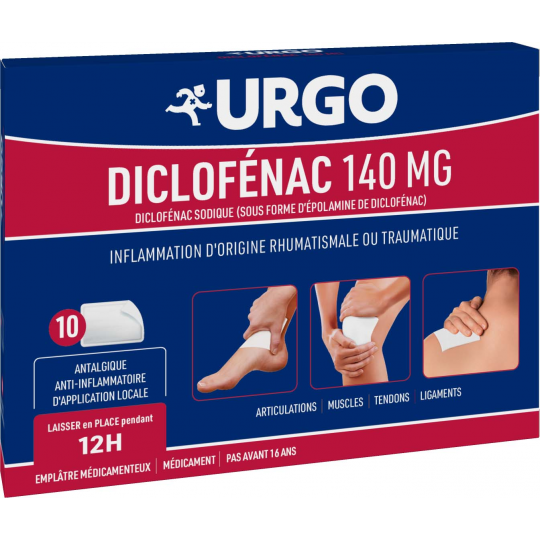 Urgo Diclofénac Emplâtres 140 mg x 10