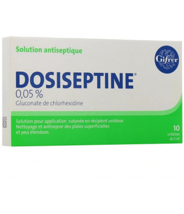 Dosiseptine 0.05% Solution Pour Application Cutanée Unidoses