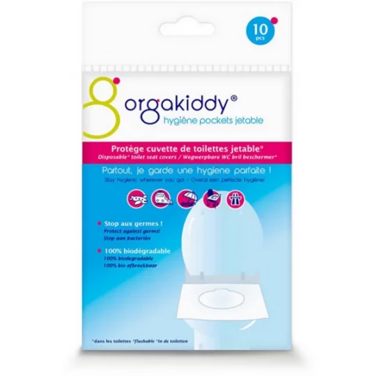 Orgakiddy Protège Cuvette de Toilettes Jetable x 10