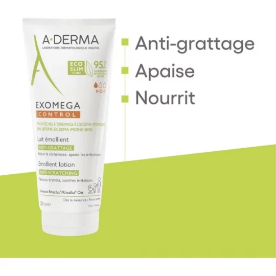 A-Derma Exomega Control Lait Emollient Anti-Grattage - image 3