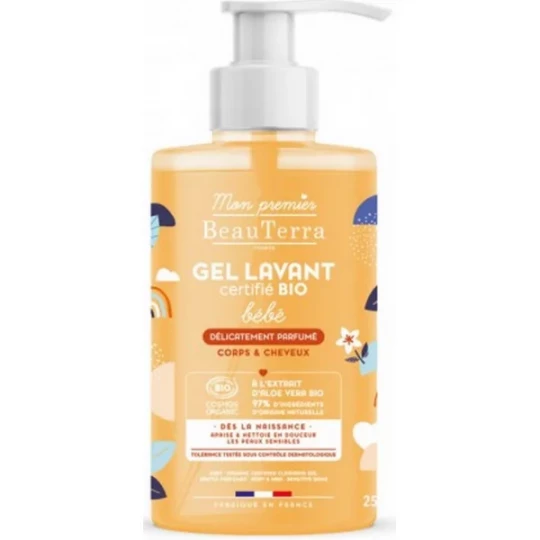 BeauTerra Bébé Gel Lavant Parfumé Bio 750 ml