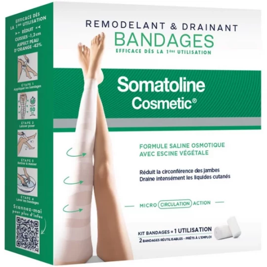 Somatoline Cosmectic Bandages Remodelants Drainants x 2