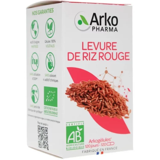 ArkoGélules Levure de Riz Rouge Bio Gélules x 120