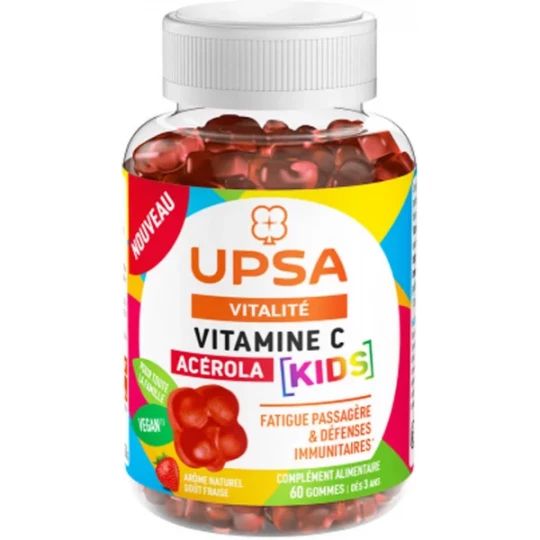 UPSA Vitalité Vitamine C Acérola Kids x 60