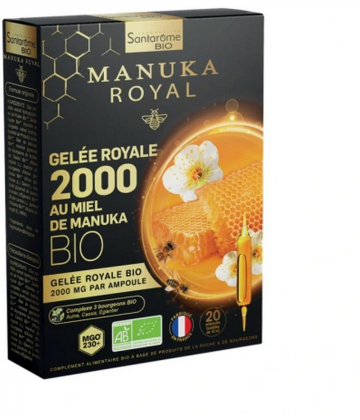 Santarome Gelée Royale 2000 mg Miel de Manuka Ampoules x 20