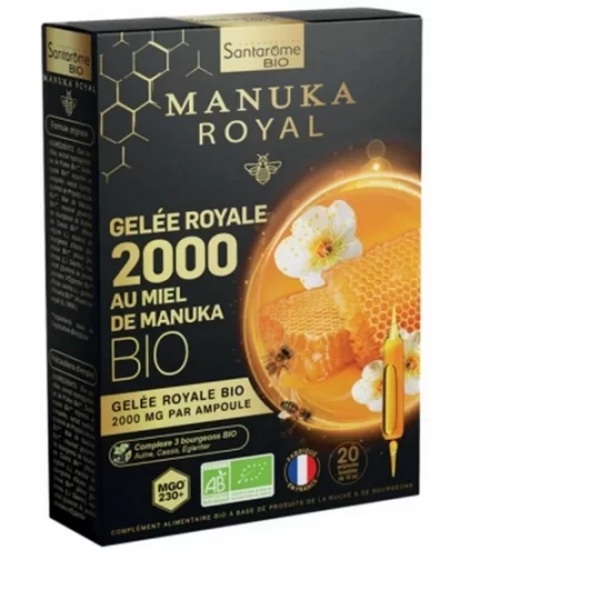 Santarome Gelée Royale 2000 mg Miel de Manuka Ampoules x 20