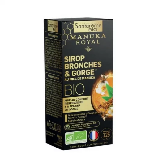 Santarome Sirop Gorge & Bronches Manuka Bio 125 ml