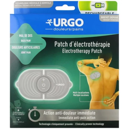 Urgo Patch Électrothérapie Mal de Dos + 2 Recharges