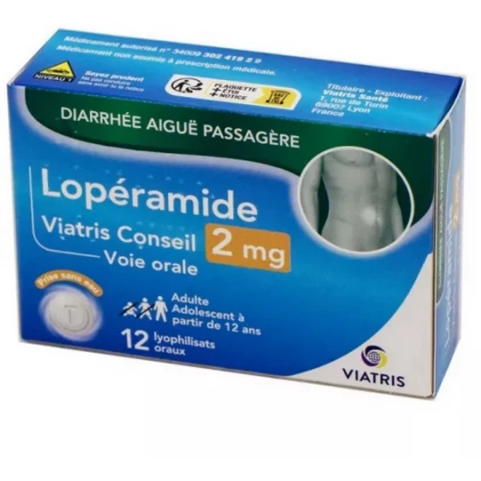 Lopéramide Viatris Conseil Lyophilisat Oral 2 mg x 12