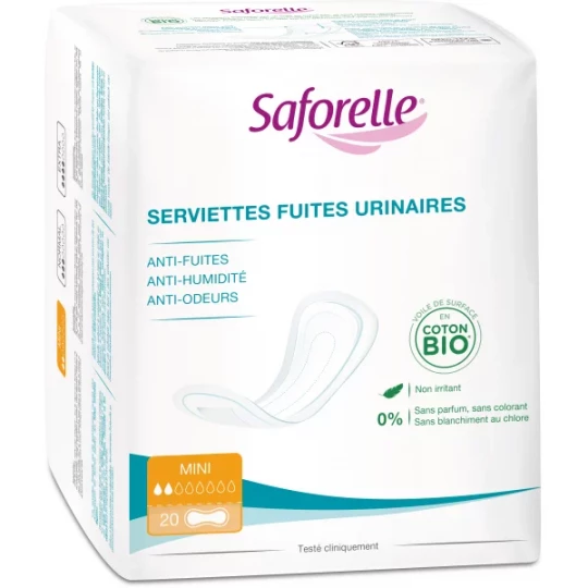 Saforelle Serviettes Fuites Urinaires x 10