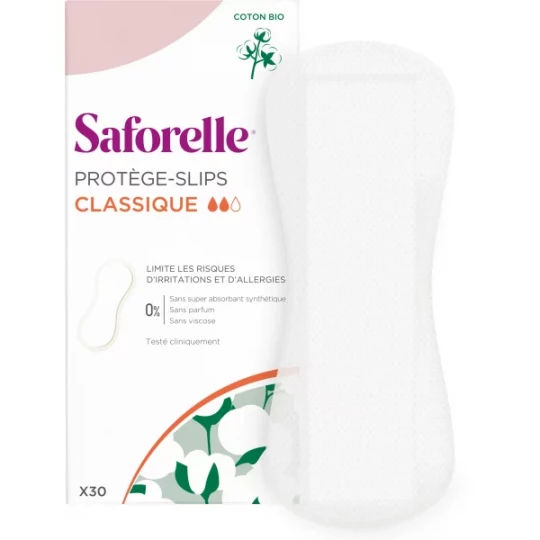 Saforelle Protège-Slips Classiques Bio x 30