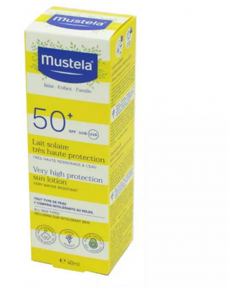Mustela Lait Solaire Très Haute Protection SPF50+ 40 ml