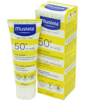 Mustela Lait Solaire Très Haute Protection SPF50+ 40 ml