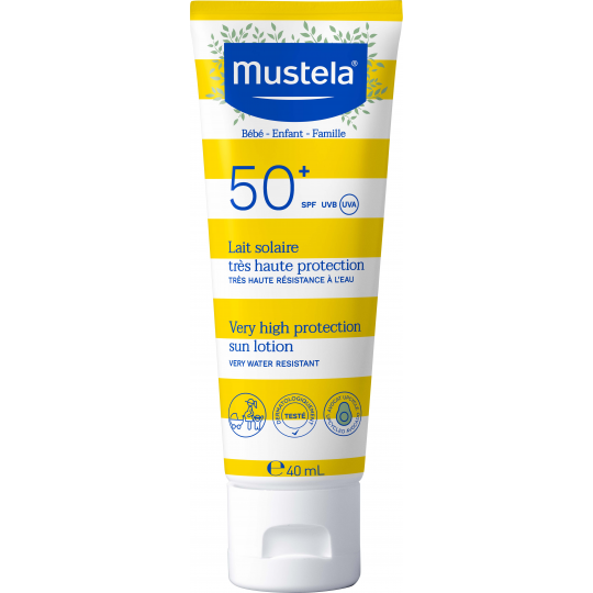 Mustela Lait Solaire Très Haute Protection SPF50+ 40 ml