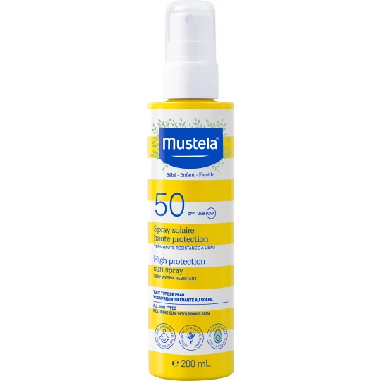 Mustela Spray Solaire Haute Protection SPF50 200 ml