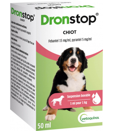 Drontal Dronstop Chiot Vermifuge Suspension Buvable 50 ml