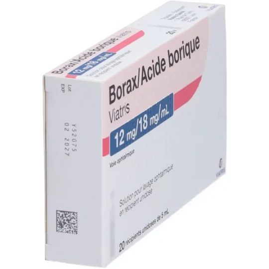 Borax/Acide Borique Mylan Viatris 12mg/18mg/ml x 20 - image 2