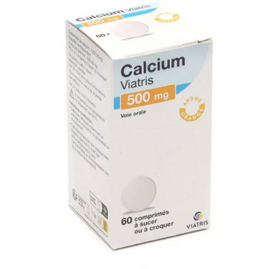 Calcium 500 mg Mylan Viatris Comprimés à Croquer x 60