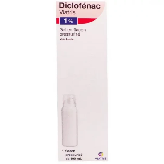 Diclofénac Mylan Viatris 1% Gel Flacon Pressurisé 100 ml
